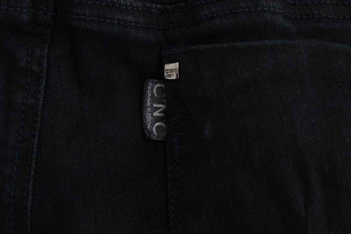 Black Cotton Slim Fit Denim Jeans - coffeewithmee2Costume NationalP1750S