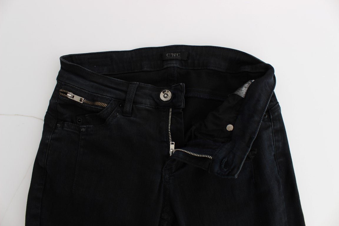 Black Cotton Slim Fit Denim Jeans - coffeewithmee2Costume NationalP1749S