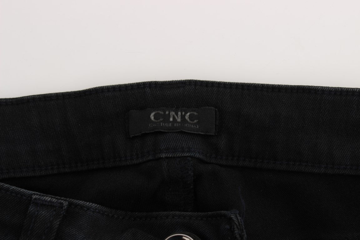 Black Cotton Slim Fit Denim Jeans - coffeewithmee2Costume NationalP1750S