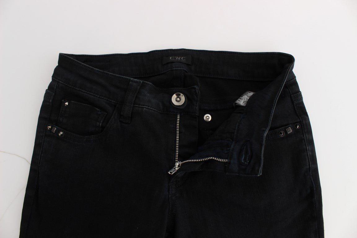 Black Cotton Slim Fit Denim Jeans - coffeewithmee2Costume NationalP1750S