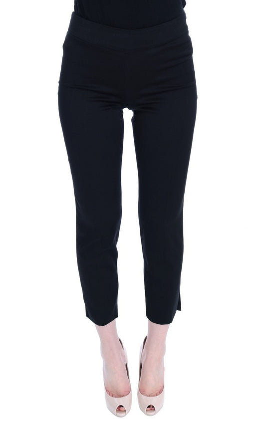 Black Cotton Stretch Capri Dress Pants - coffeewithmee2BENCIVENGAP2222S