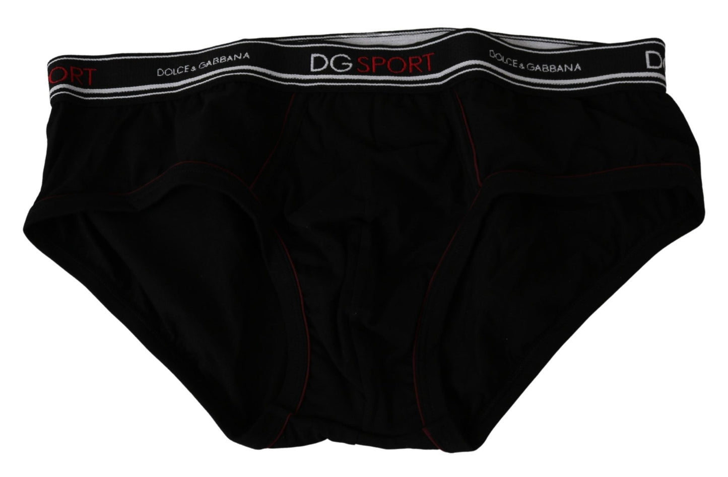 Black Cotton Stretch DG Sport Brief Underwear - coffeewithmee2Dolce & GabbanaP4464S