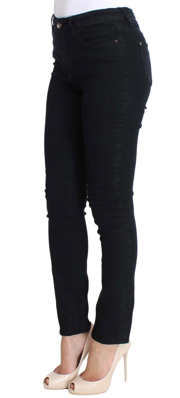 Black Cotton Stretch Slim Fit Jeans - coffeewithmee2Costume NationalP1137S