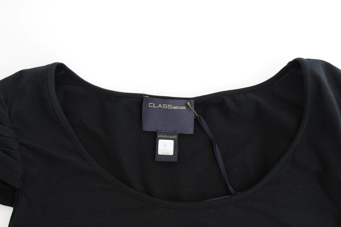 Black Cotton Top - coffeewithmee2CavalliP0594S