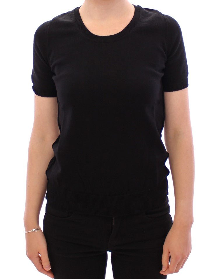 Black crewneck cotton t-shirt - coffeewithmee2Dolce & GabbanaP0755S