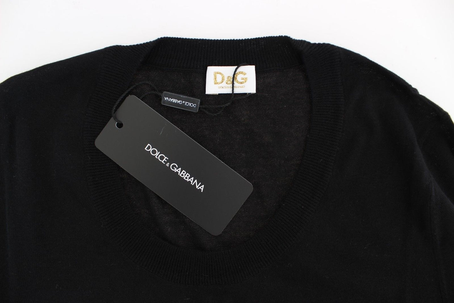 Black Crewneck Sweater Pullover Top - coffeewithmee2Dolce & GabbanaP0793S