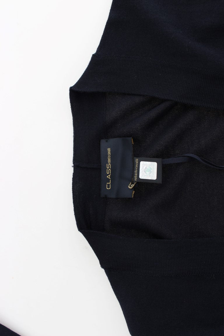 Black cropped wool cardigan - coffeewithmee2CavalliP0565S