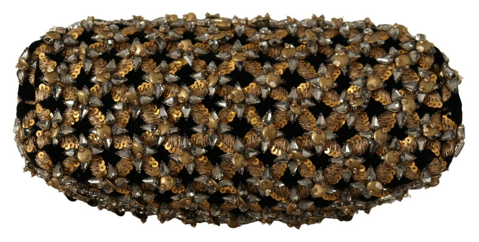 Black Crystal Baroque Evening Clutch Purse VANDA Bag - coffeewithmee2Dolce & GabbanaP0475S