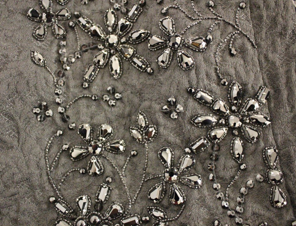 Black Crystal Handmade Above Knee Skirt - coffeewithmee2Dolce & GabbanaP1217S