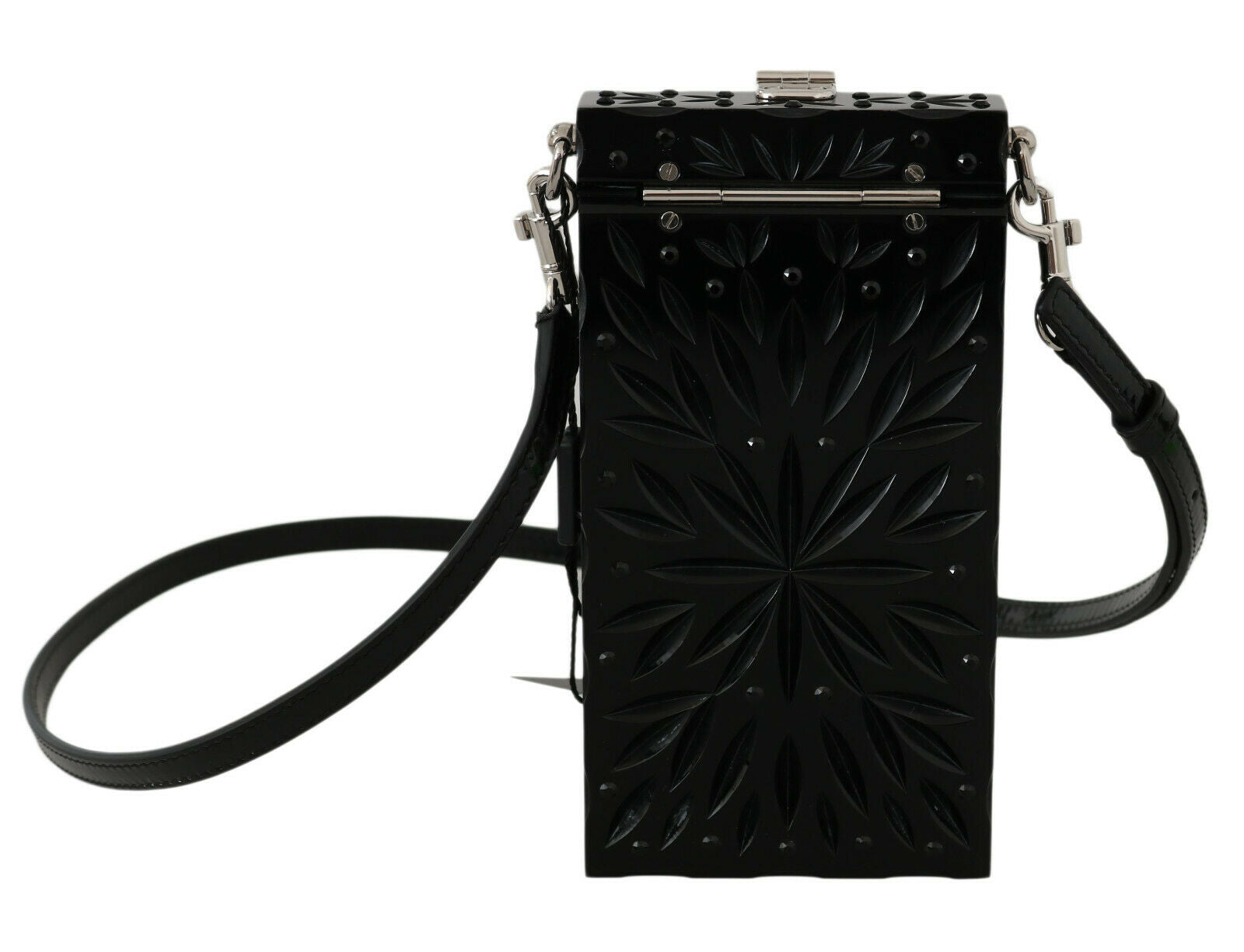 Black Crystal Plexiglass Cross Cigarette Case Holder - coffeewithmee2Dolce & GabbanaP0459S