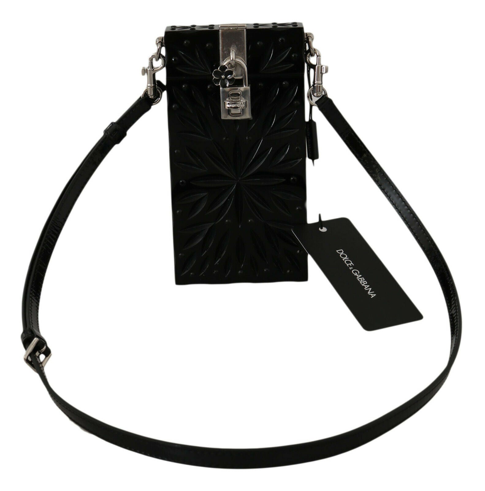 Black Crystal Plexiglass Cross Cigarette Case Holder - coffeewithmee2Dolce & GabbanaP0459S