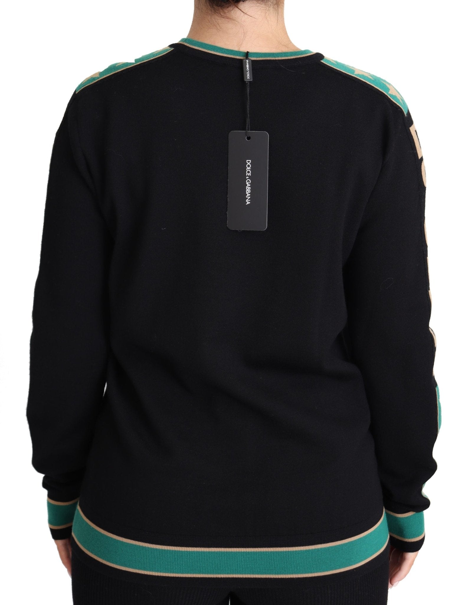 Black DG Queen Wool Knit Women Pullover Sweater - coffeewithmee2Dolce & GabbanaP3856S