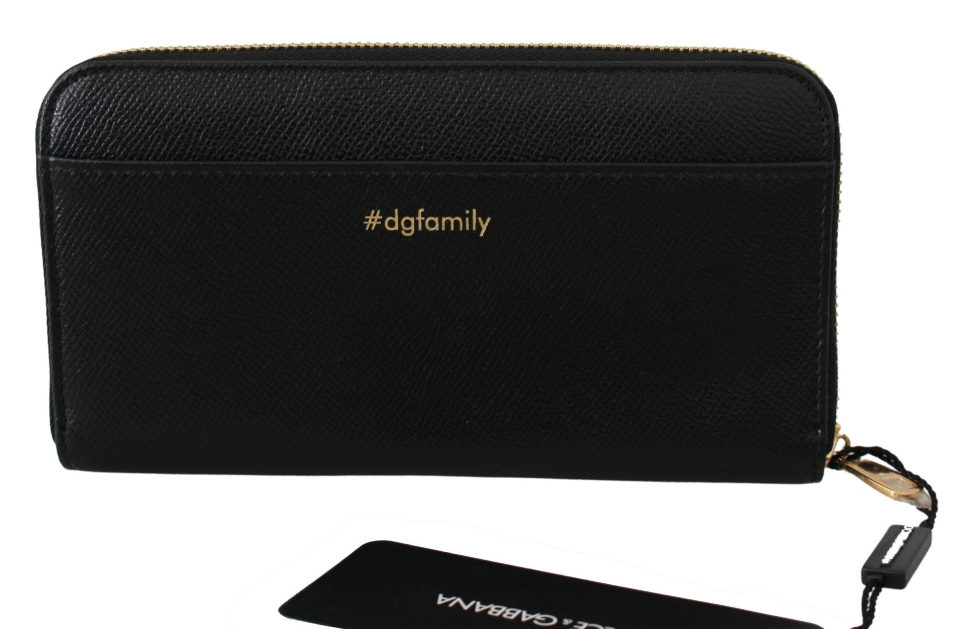 Black #dgfamily Evil Continental Clutch Leather Wallet - coffeewithmee2Dolce & GabbanaP0099S