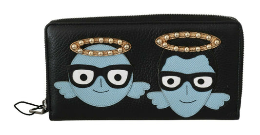 Black #dgfamily Leather Zip Continental Clutch Wallet - coffeewithmee2Dolce & GabbanaP0460S