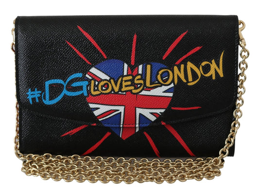 Black #DGLovesLondon Shoulder Clutch Borse Leather Bag - coffeewithmee2Dolce & GabbanaP0102S