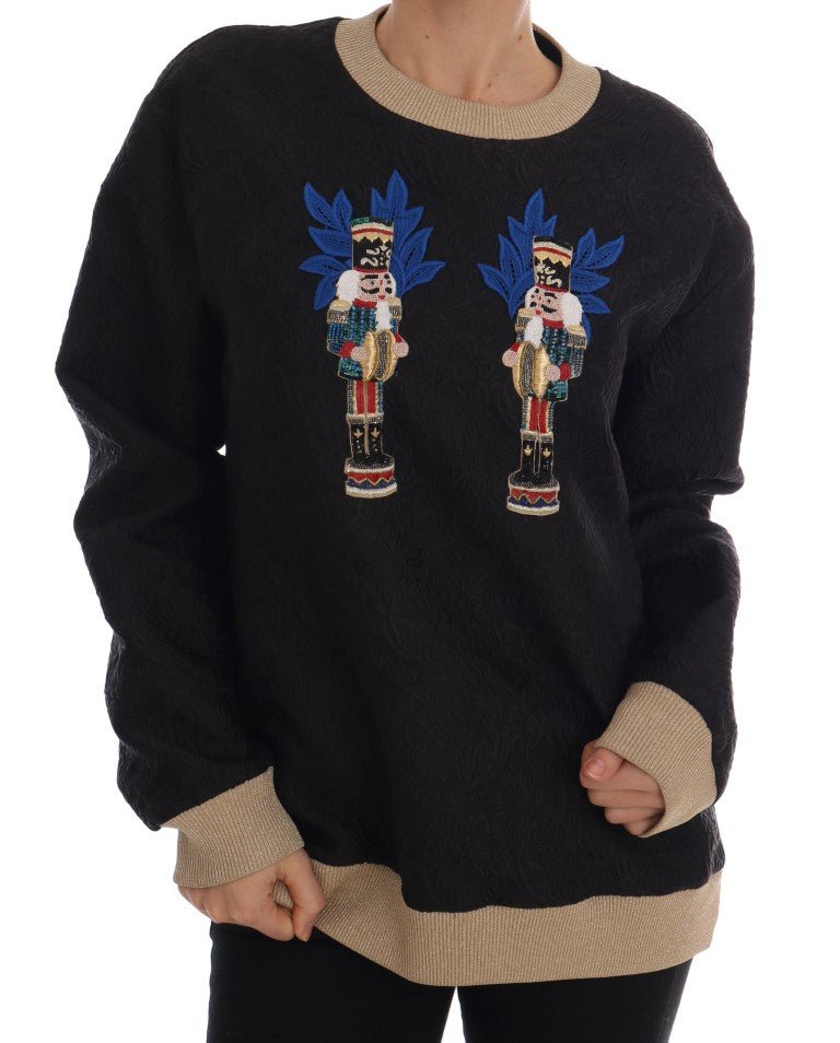 Black Fairy Tale Brocade Zipper Sweater - coffeewithmee2Dolce & GabbanaP1340S