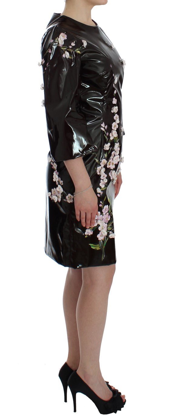 Black floral 3/4 Sleeve sheath dress - coffeewithmee2Dolce & GabbanaP0626S