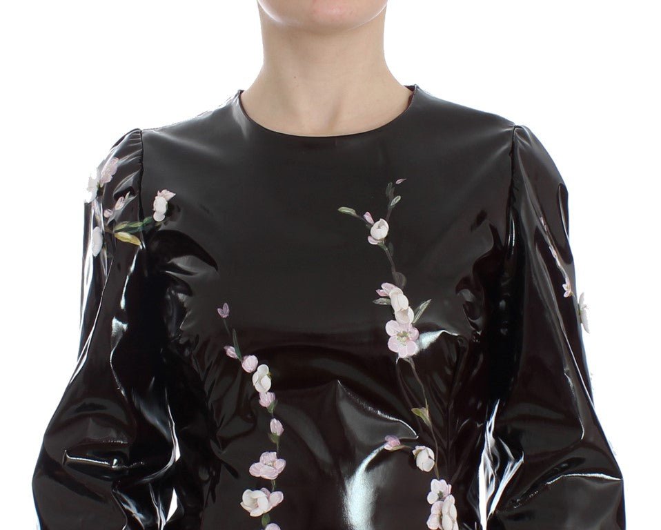 Black floral 3/4 Sleeve sheath dress - coffeewithmee2Dolce & GabbanaP0626S