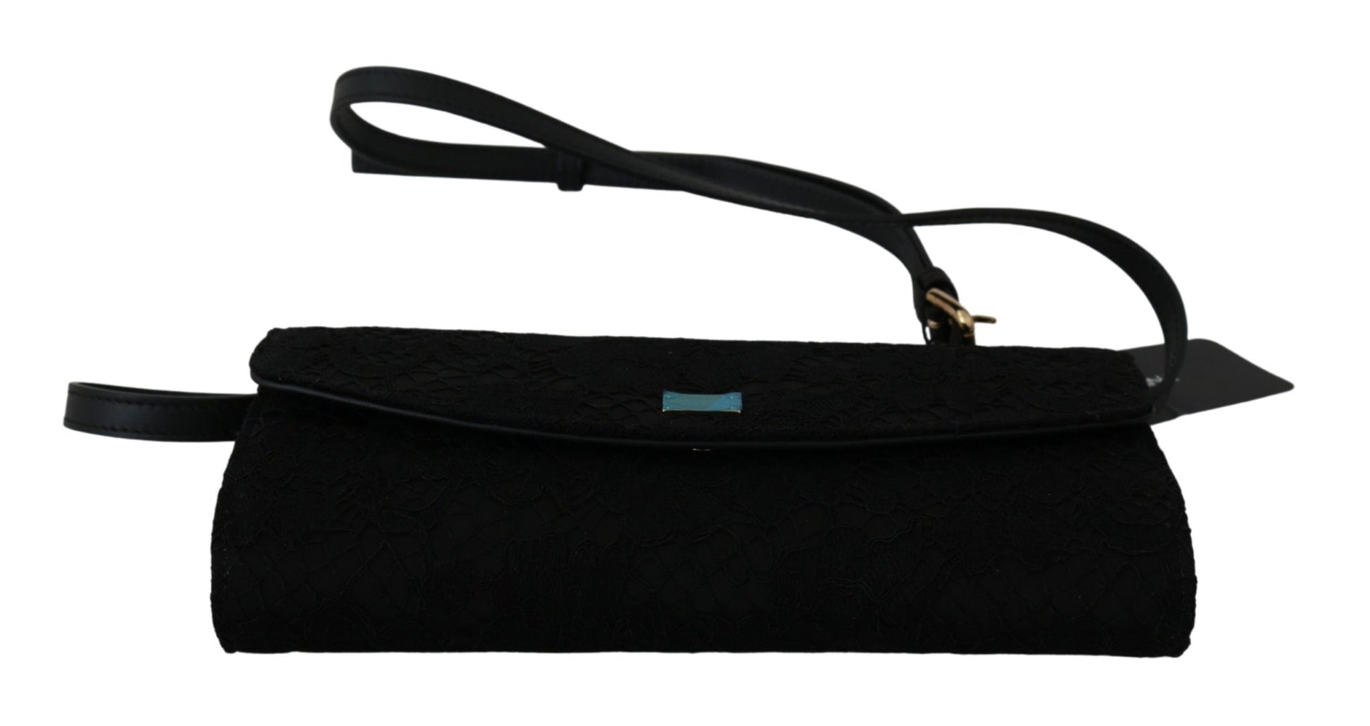 Black Floral Lace Evening Long Clutch Borse Cotton Bag - coffeewithmee2Dolce & GabbanaP0093S