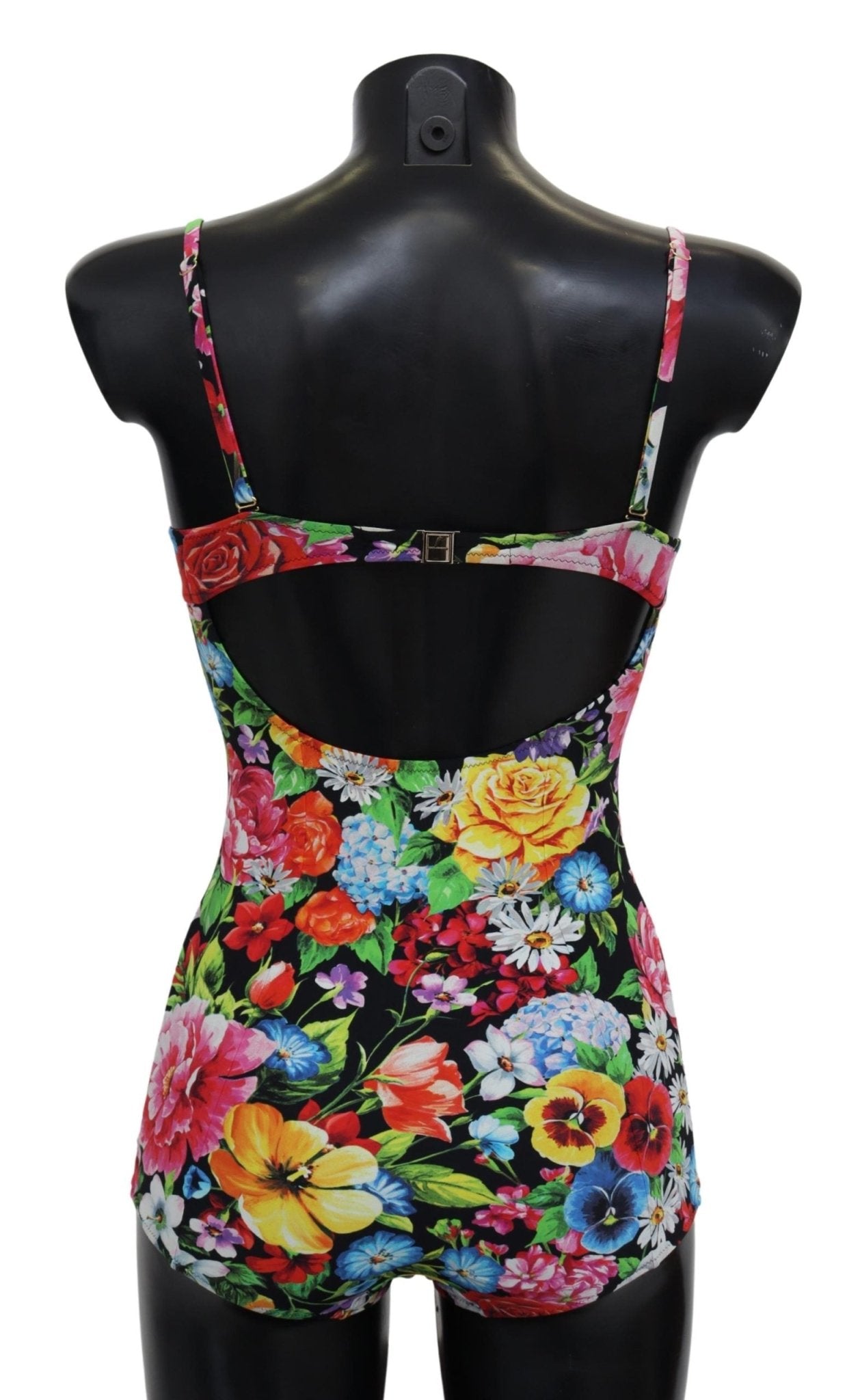 Black Floral One Piece Swimwear Swimsuit Bikini - coffeewithmee2Dolce & GabbanaP3925S