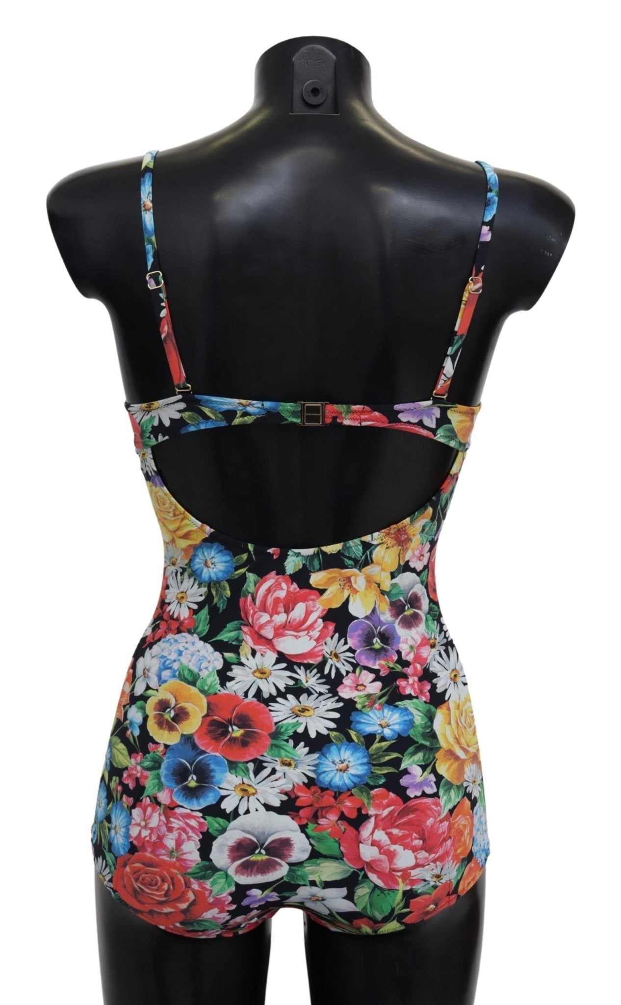 Black Floral One Piece Swimwear Swimsuit Bikini - coffeewithmee2Dolce & GabbanaP3924S