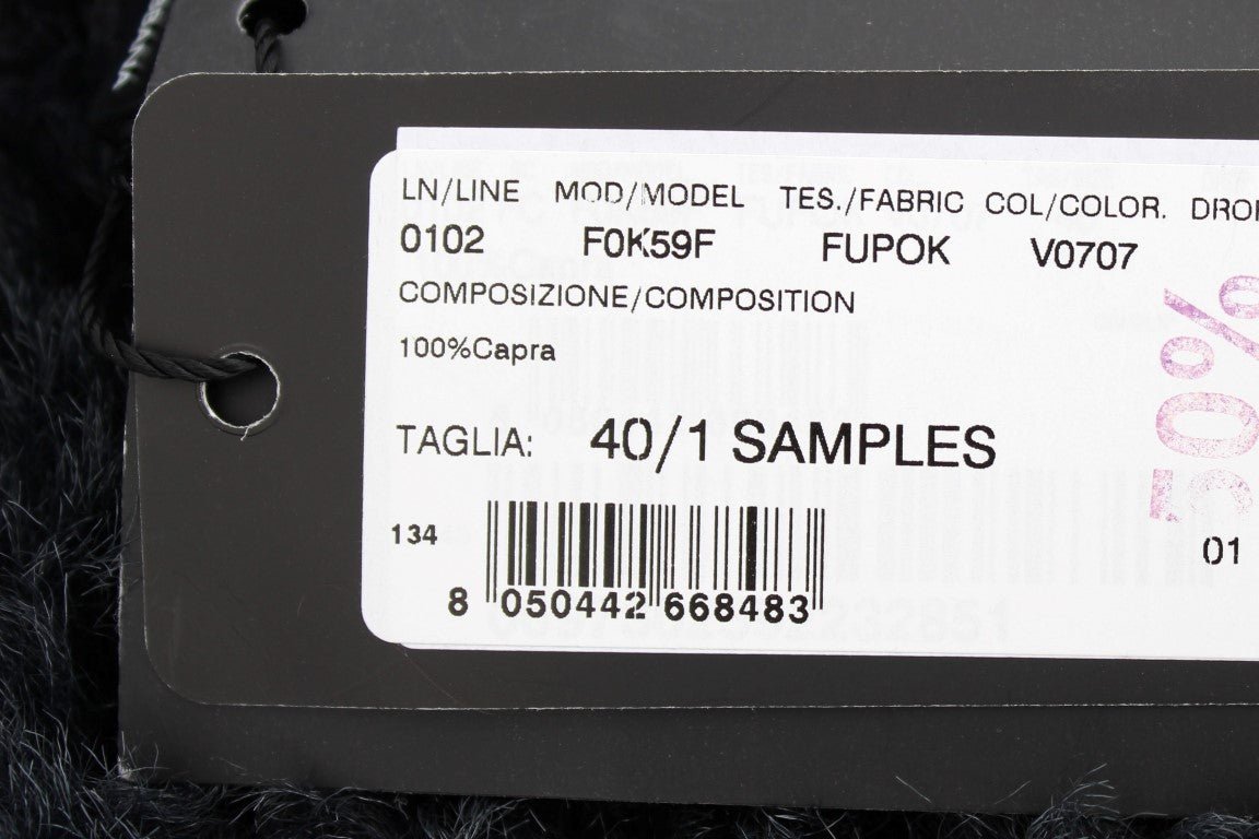 Black Goat Fur Shearling Long Jacket Coat - coffeewithmee2Dolce & GabbanaP0937S