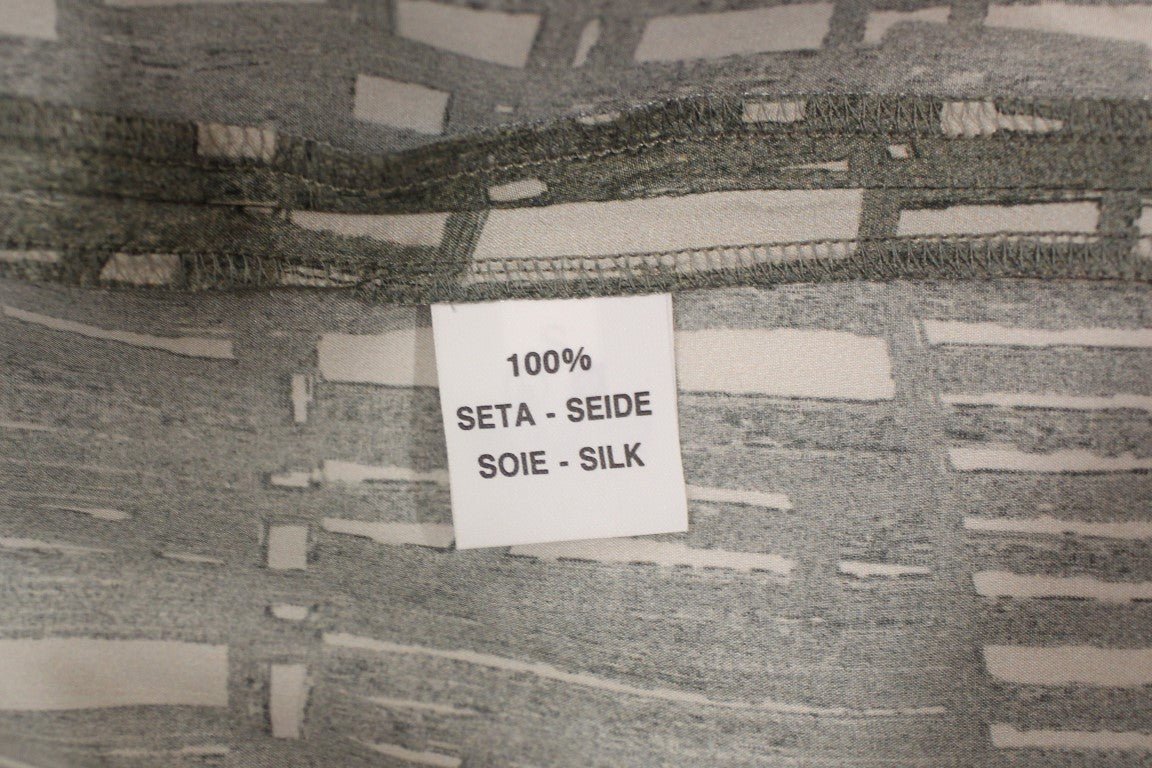 Black Gray Silk A-Line Shift Dress - coffeewithmee2ComeforbreakfastP1232S