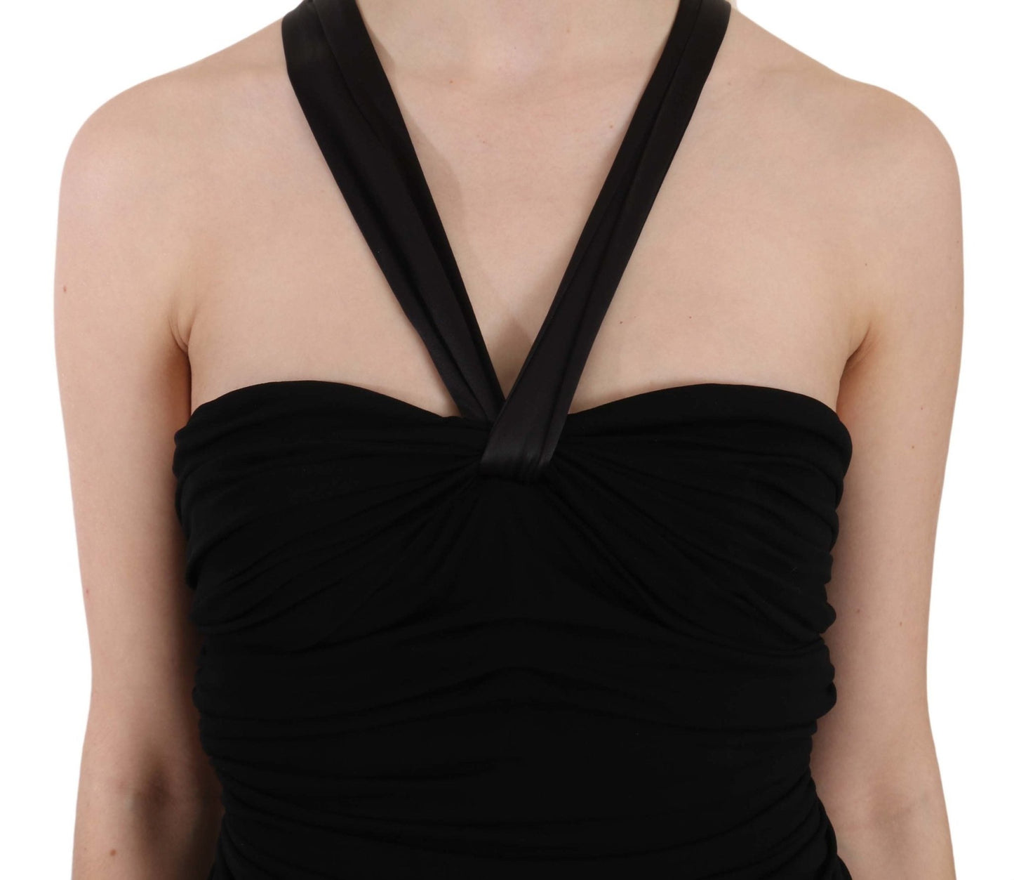 Black Halter Sheath Sleeveless Gown Dress - coffeewithmee2Dolce & GabbanaP2251S