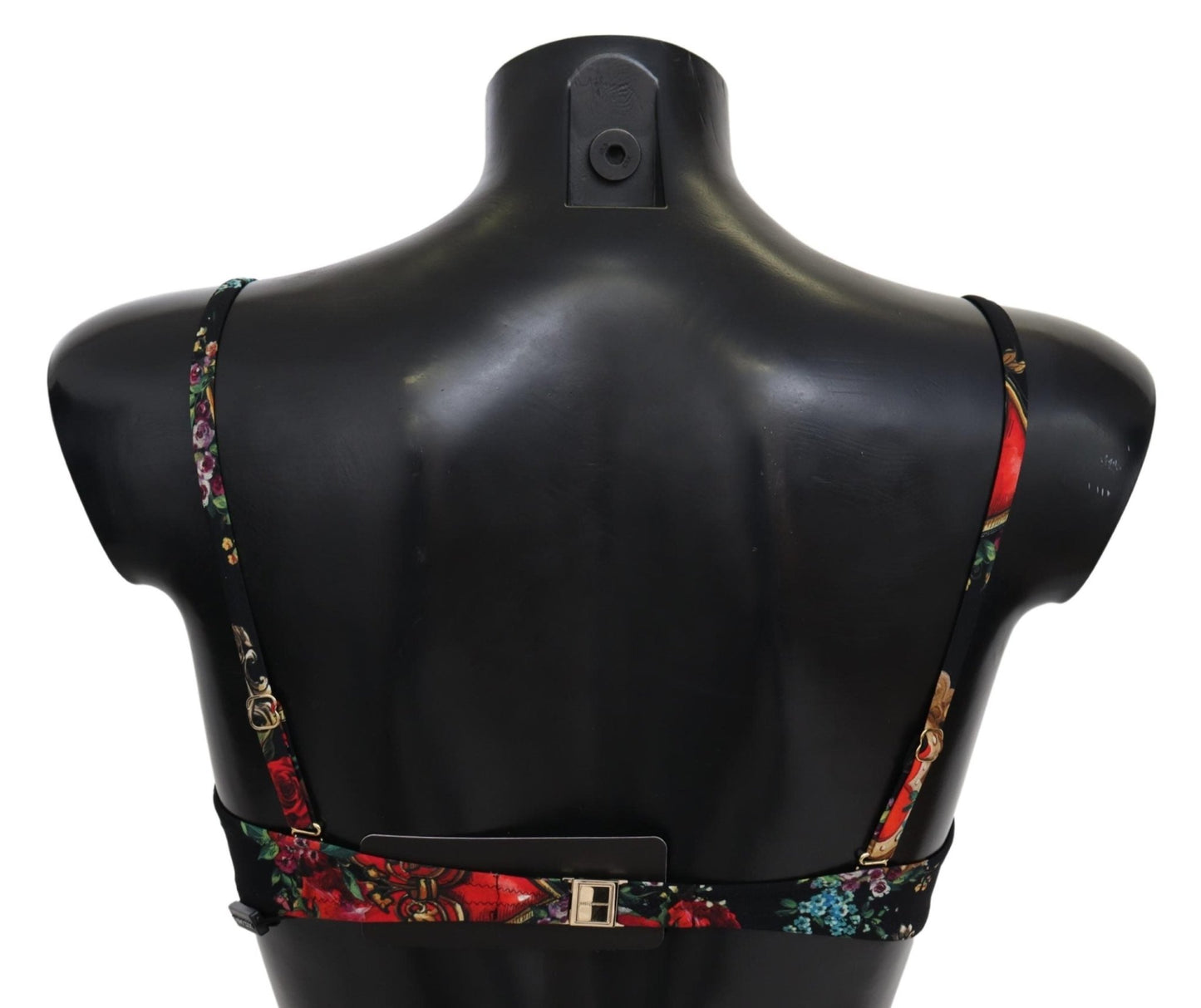 Black Heart Floral Print Beachwear Bikini Tops - coffeewithmee2Dolce & GabbanaP4109S