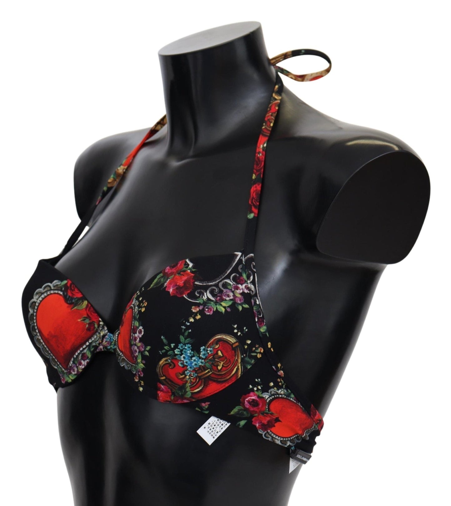 Black Heart Print Swimsuit Beachwear Bikini Tops - coffeewithmee2Dolce & GabbanaP4108S