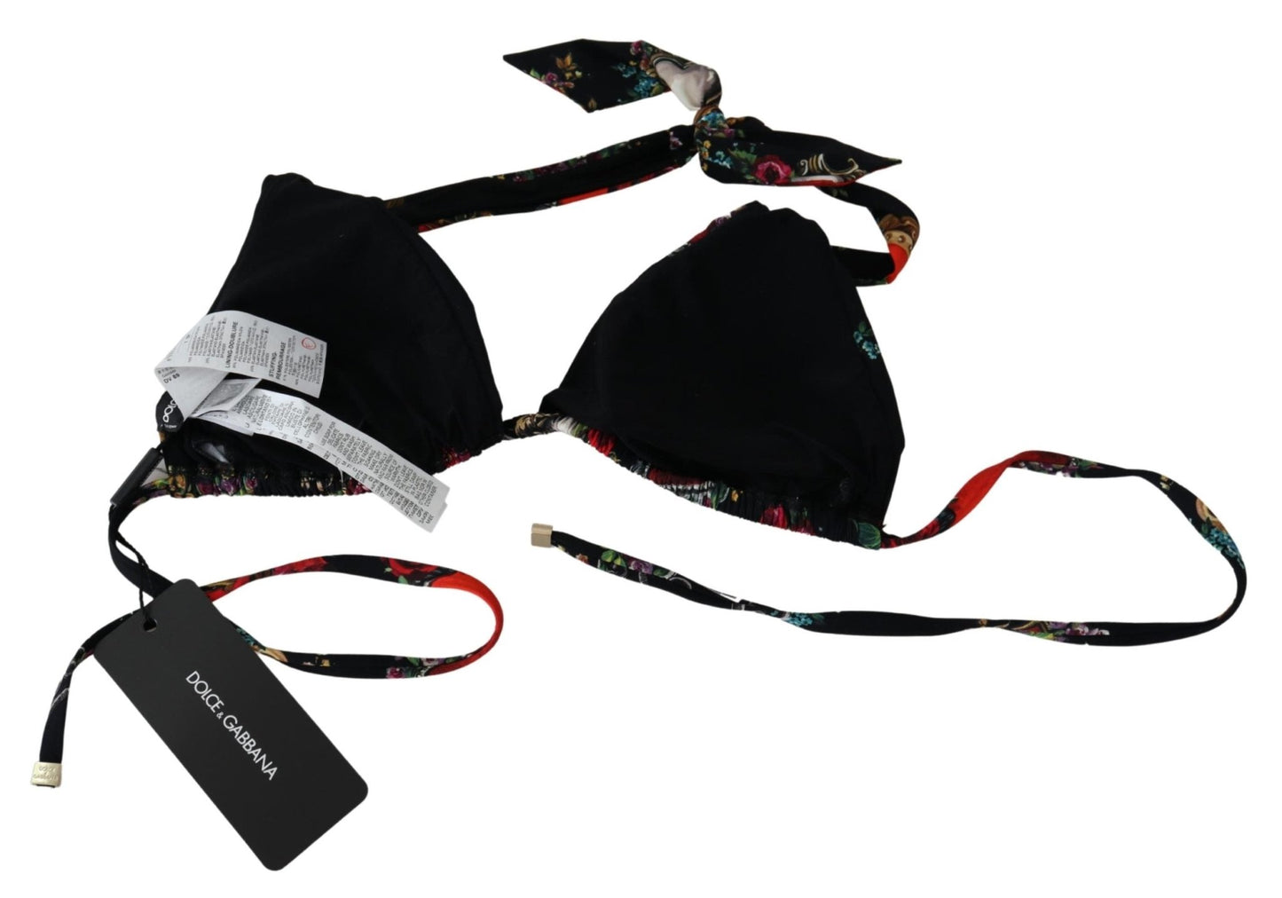 Black Heart Print Swimsuit Beachwear Bikini Tops - coffeewithmee2Dolce & GabbanaP4107S