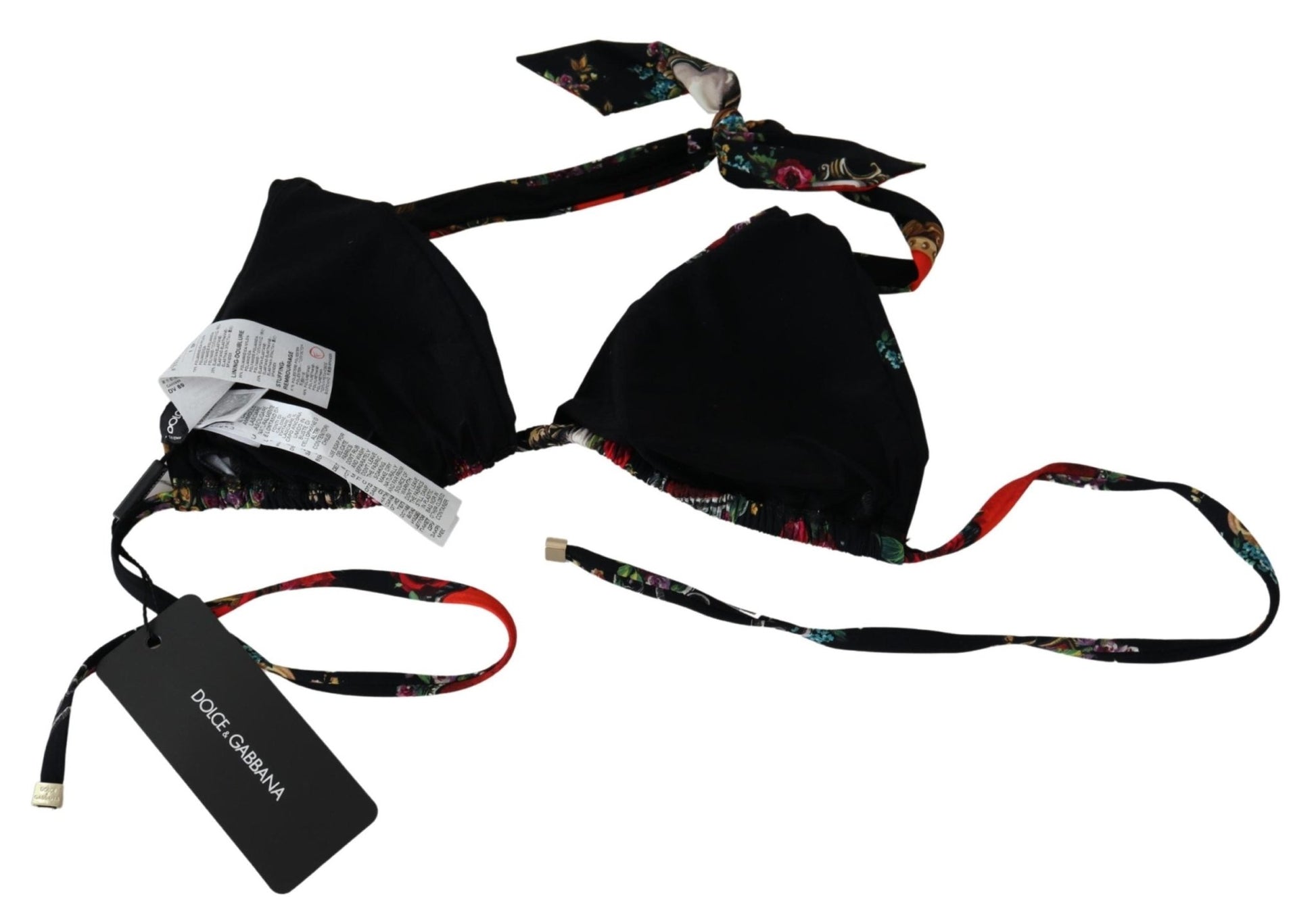 Black Heart Print Swimsuit Beachwear Bikini Tops - coffeewithmee2Dolce & GabbanaP4107S