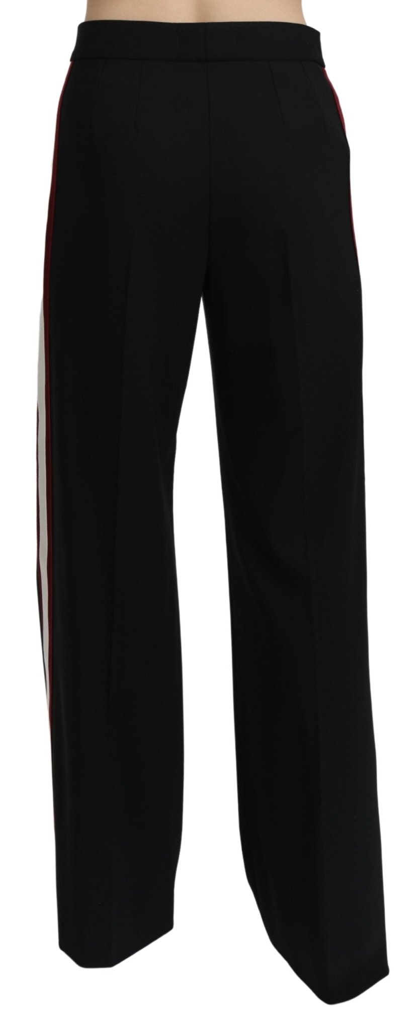 Black High Waist Straight Virgin Wool Pants - coffeewithmee2Dolce & GabbanaP3215S