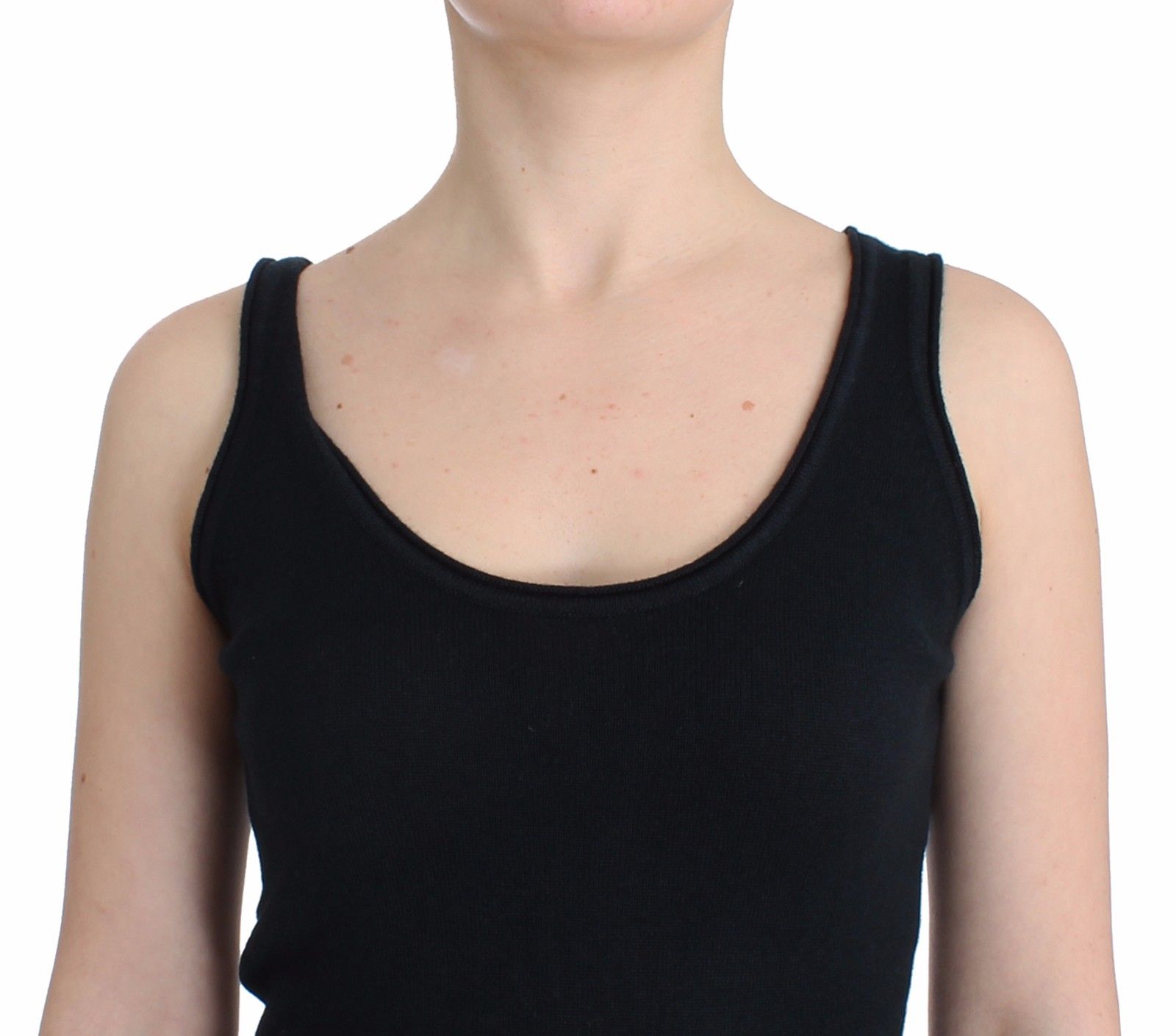 Black Knit Top Knitted Sweater 100% Cashmere - coffeewithmee2Ermanno ScervinoP0839S