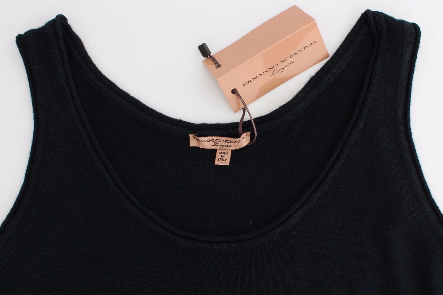 Black Knit Top Knitted Sweater 100% Cashmere - coffeewithmee2Ermanno ScervinoP0839S