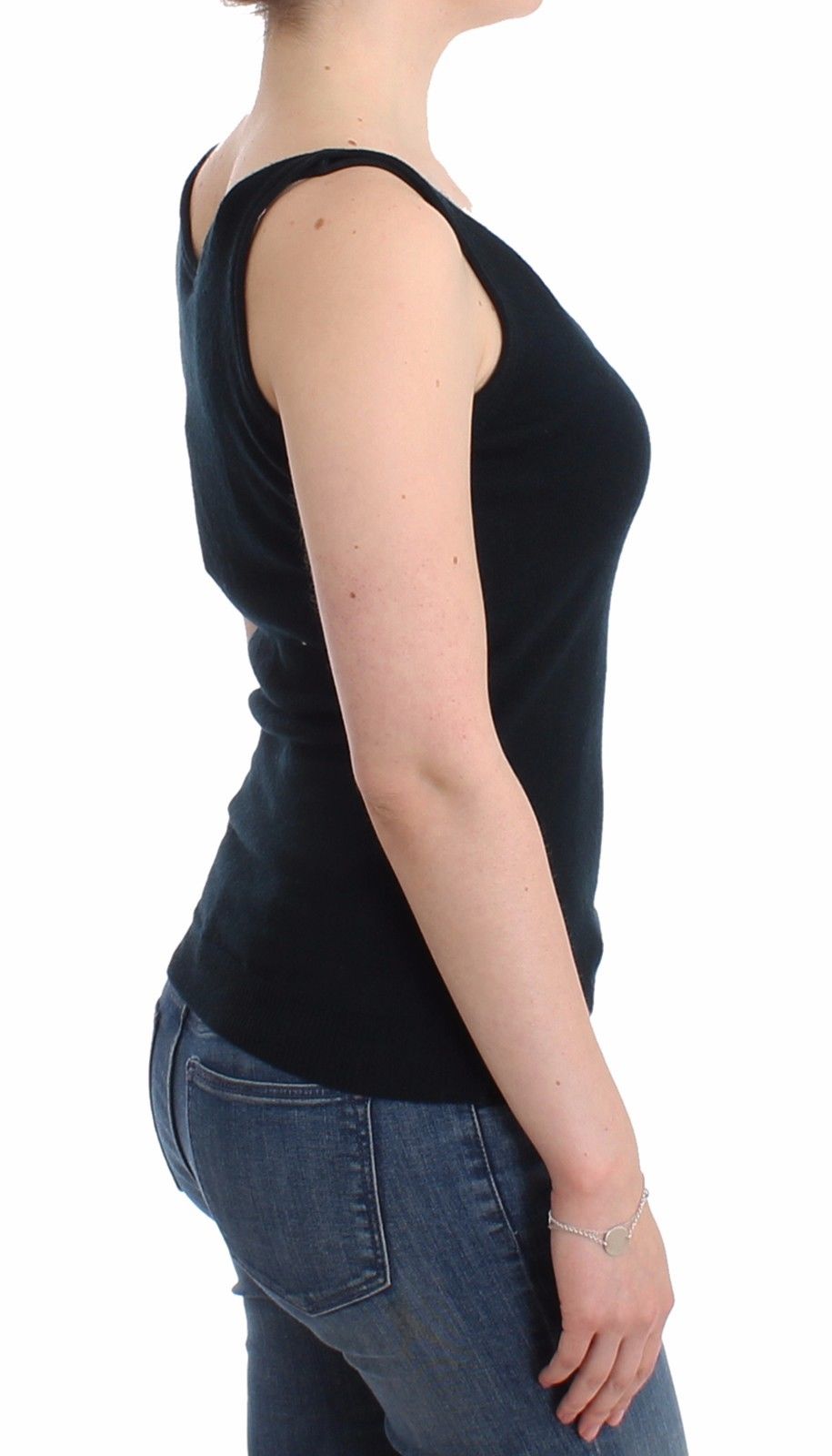 Black Knit Top Knitted Sweater 100% Cashmere - coffeewithmee2Ermanno ScervinoP0839S