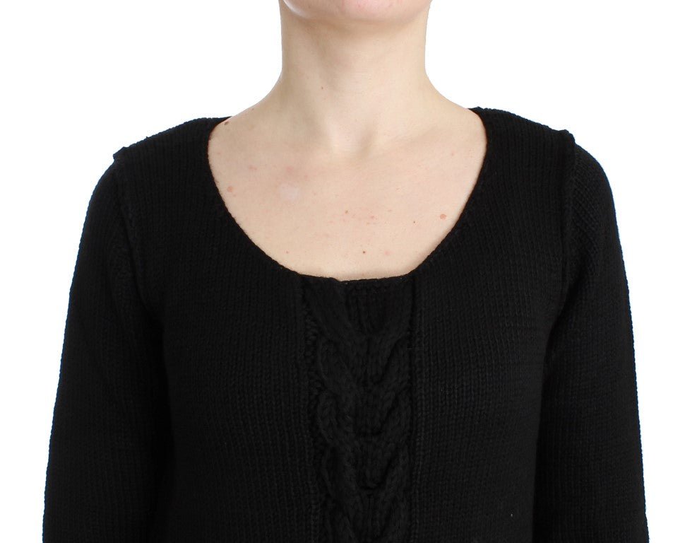 Black knitted wool sweater - coffeewithmee2CavalliP0552S
