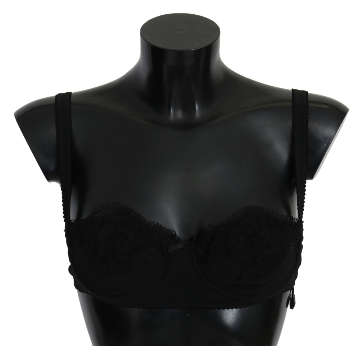Black Lace Women Bra Cotton Spandex Underwear - coffeewithmee2Dolce & GabbanaP3091S