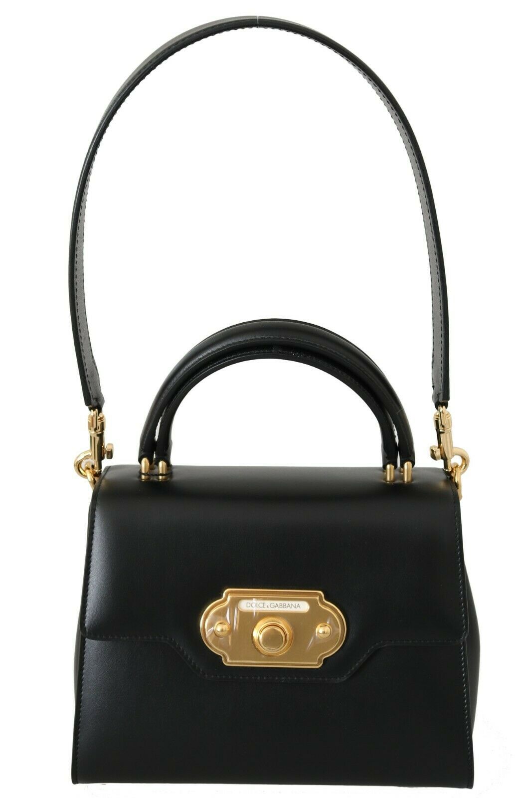 Black Leather Crossbody Purse Women WELCOME Purse - coffeewithmee2Dolce & GabbanaP0474S