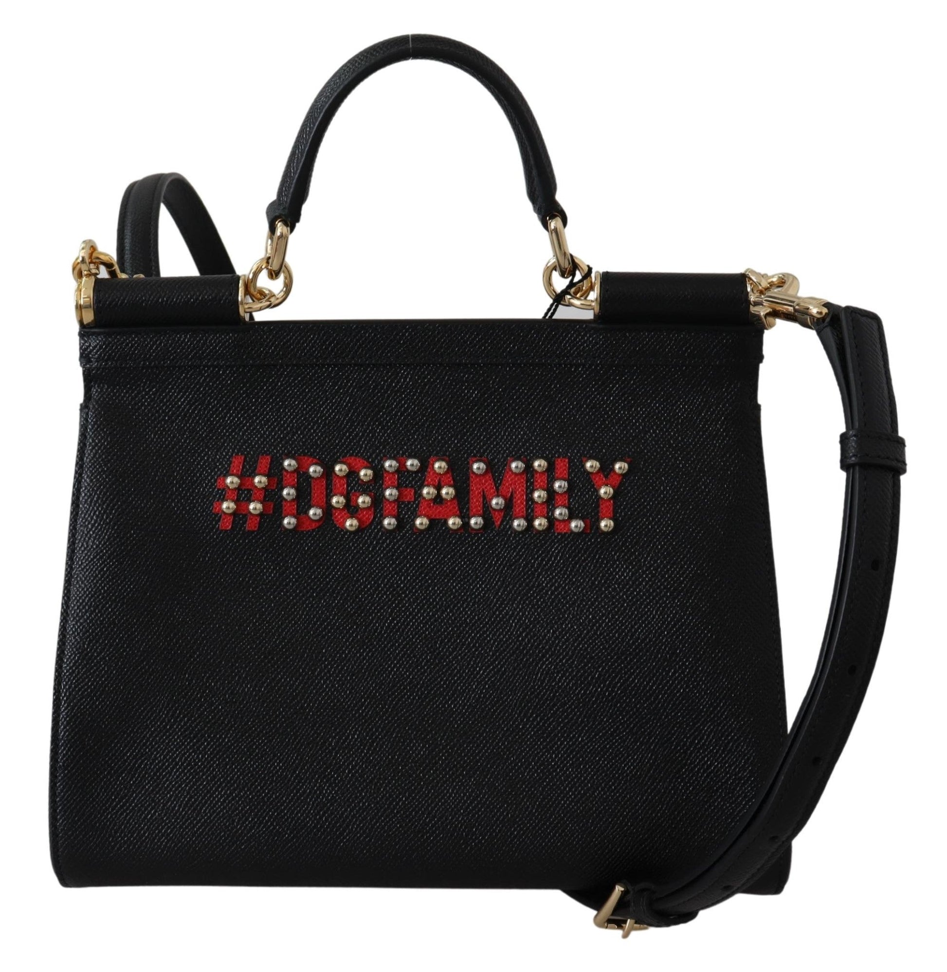 Black Leather #dgfamily Borse Satchel Handbag Purse SICILY Bag - coffeewithmee2Dolce & GabbanaP0271S