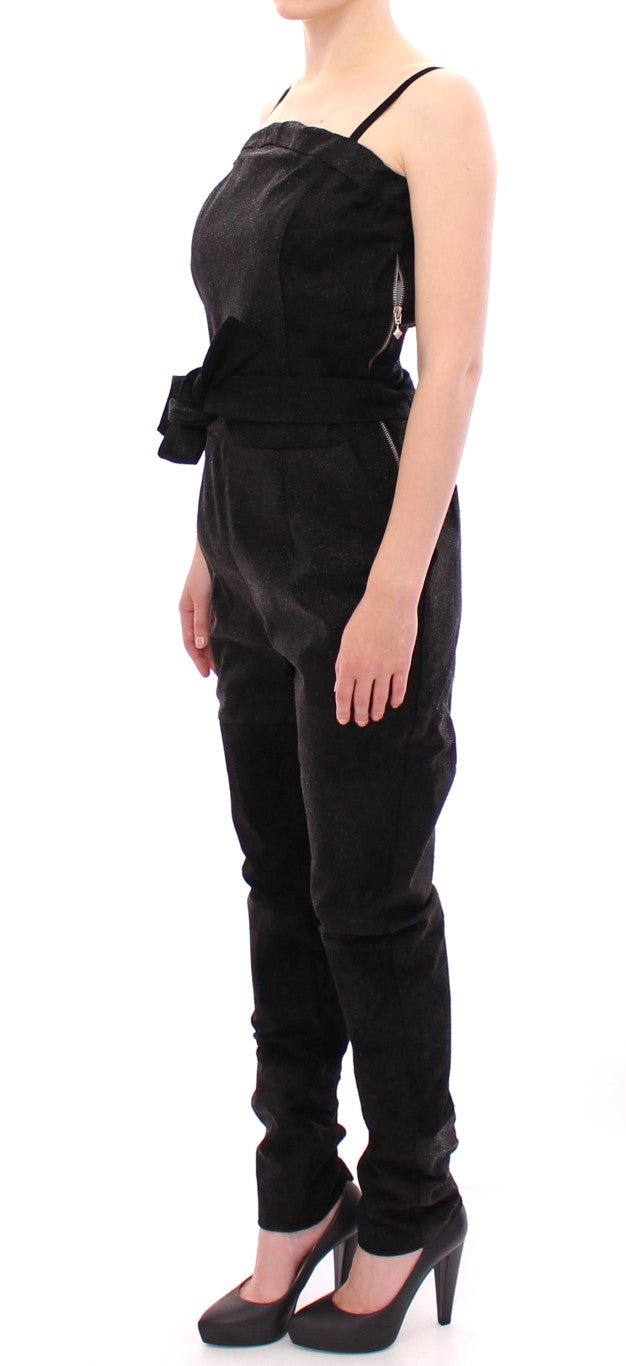 Black Leather Jumpsuit - coffeewithmee2La Maison du CouturierP1079S