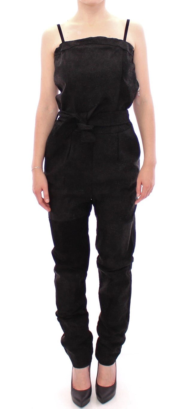 Black Leather Jumpsuit - coffeewithmee2La Maison du CouturierP1079S