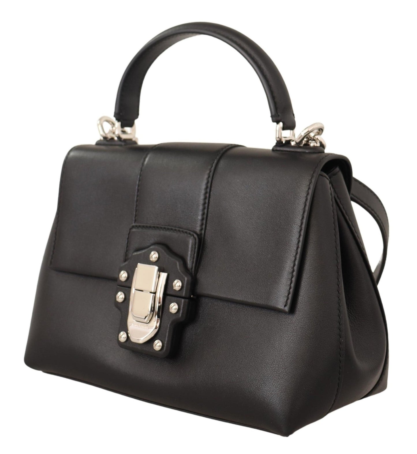 Black Leather LUCIA Hand Shoulder Women Bag - coffeewithmee2Dolce & GabbanaP0457S