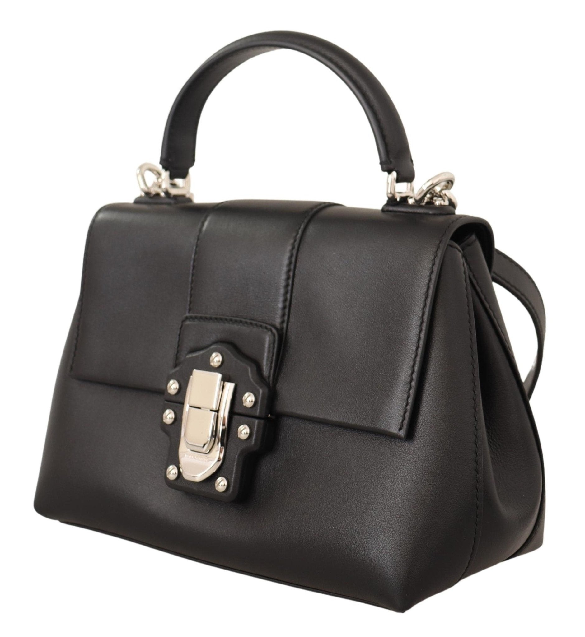 Black Leather LUCIA Hand Shoulder Women Bag - coffeewithmee2Dolce & GabbanaP0457S