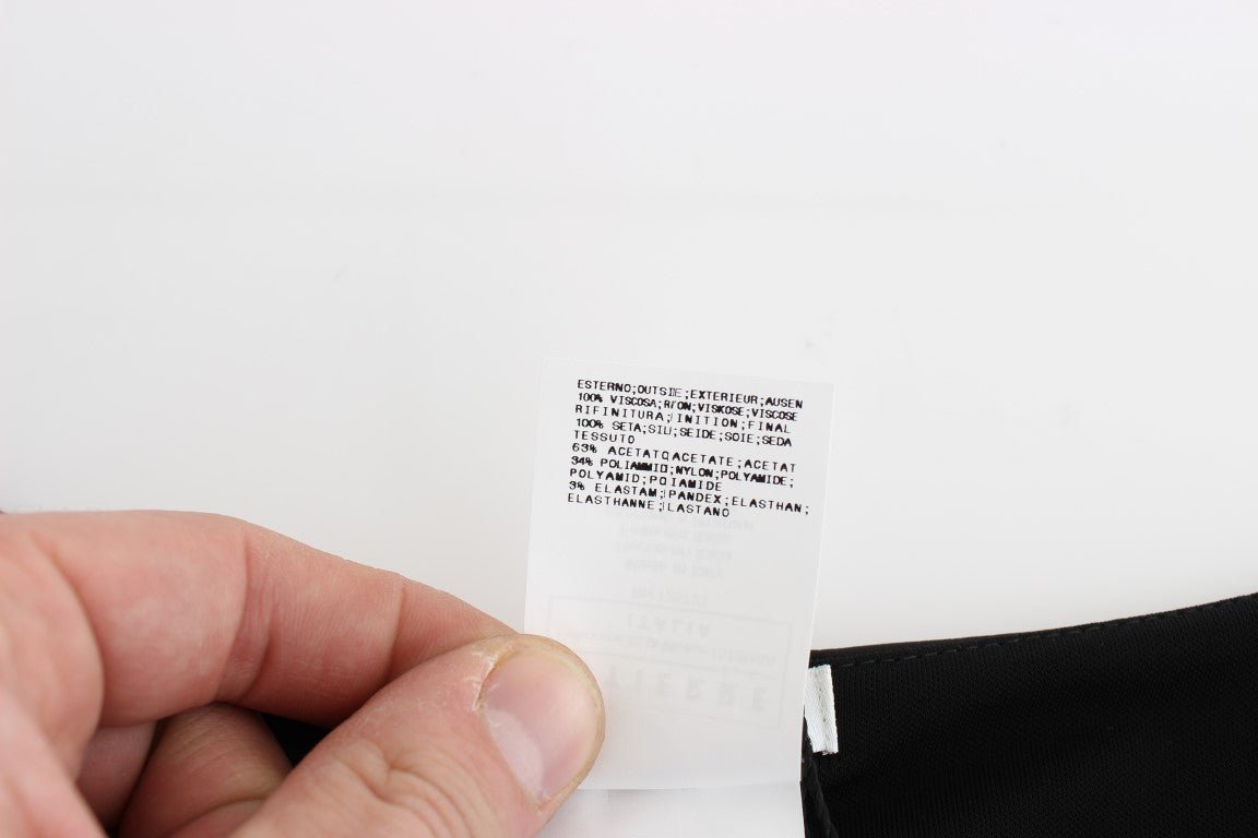 Black Longsleeved Wiggle Pencil Dress - coffeewithmee2GF FerreP1094S