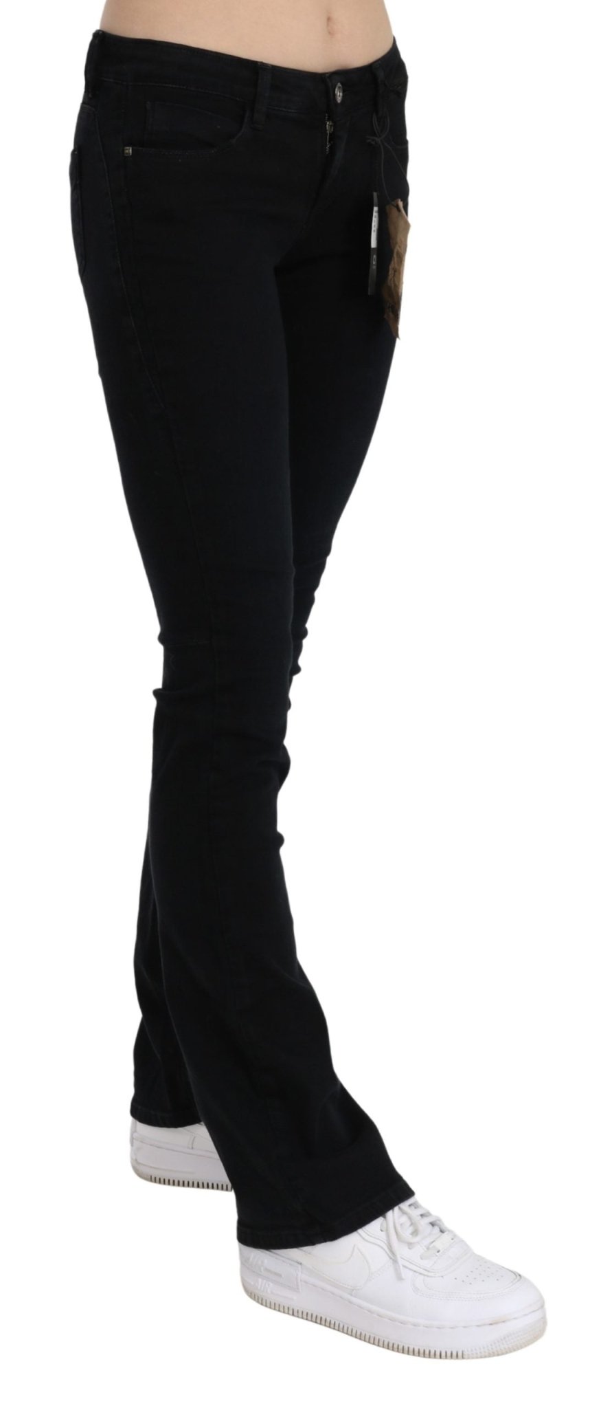 Black Low Waist Skinny Denim Cotton Jeans - coffeewithmee2Costume NationalP3285S