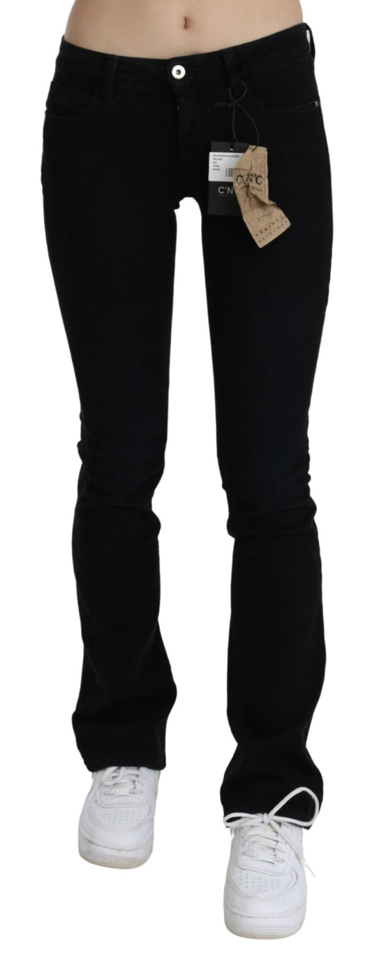 Black Low Waist Skinny Denim Cotton Jeans - coffeewithmee2Costume NationalP3285S