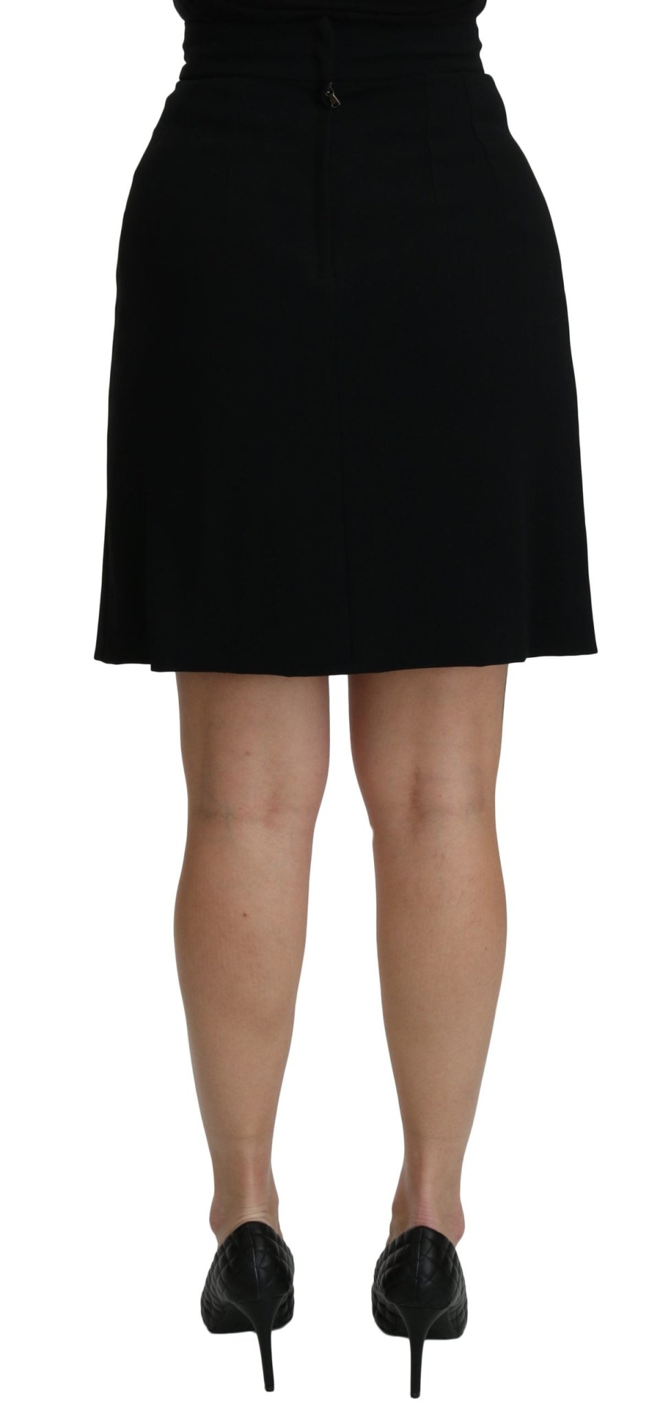 Black Mermaid High Waist Midi Silk Skirt - coffeewithmee2Dolce & GabbanaP2689S