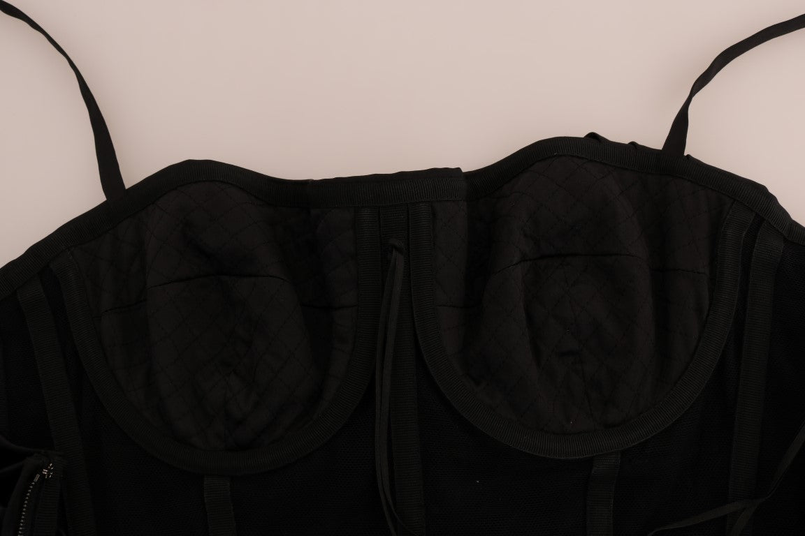 Black Mermaid Ruched Gown Dress - coffeewithmee2Dolce & GabbanaP1304S