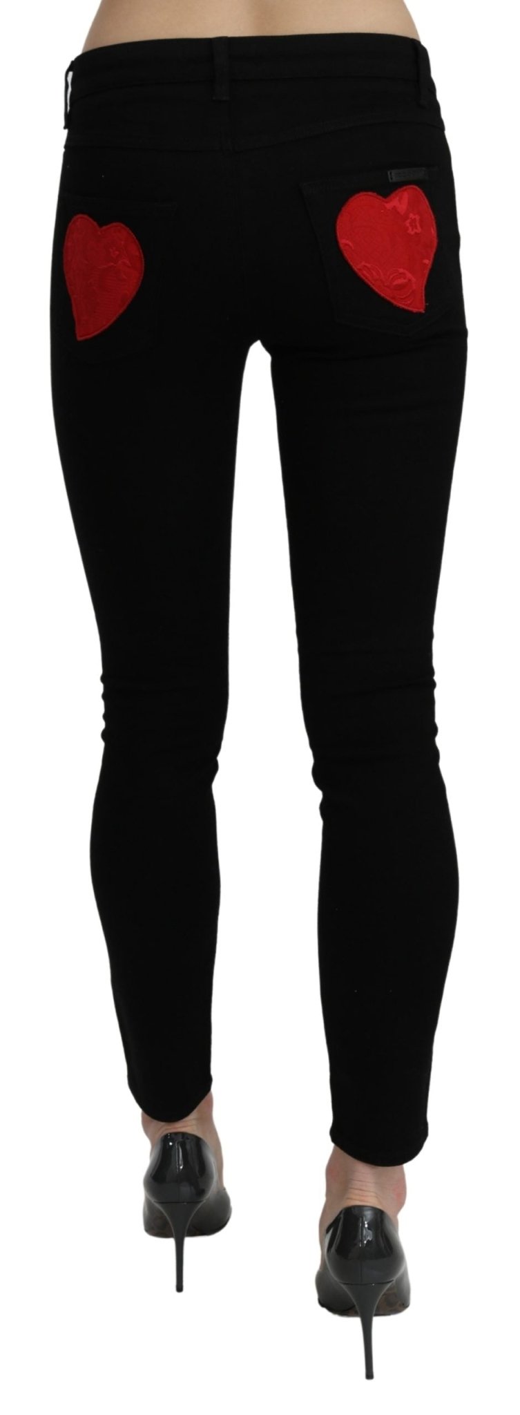 Black Mid Waist Skinny PRETTY Cotton Jeans - coffeewithmee2Dolce & GabbanaP3216S